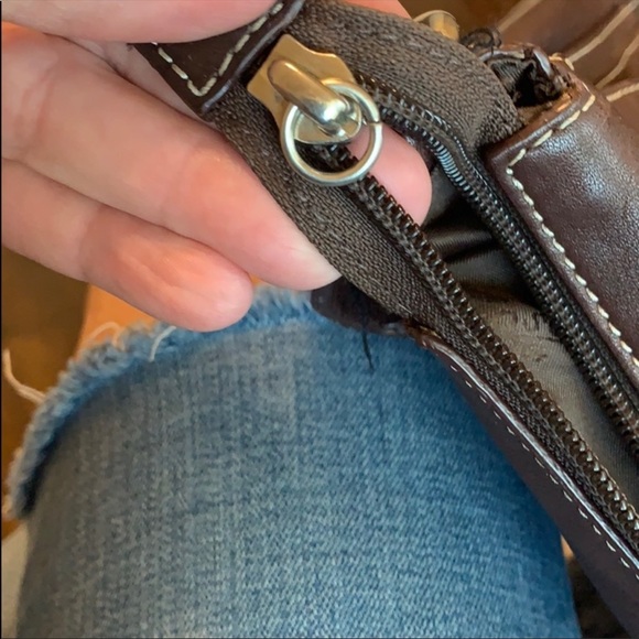 🔴SOLD🔴 Fossil Vintage Dark Brown Leather Bag - Picture 7 of 9